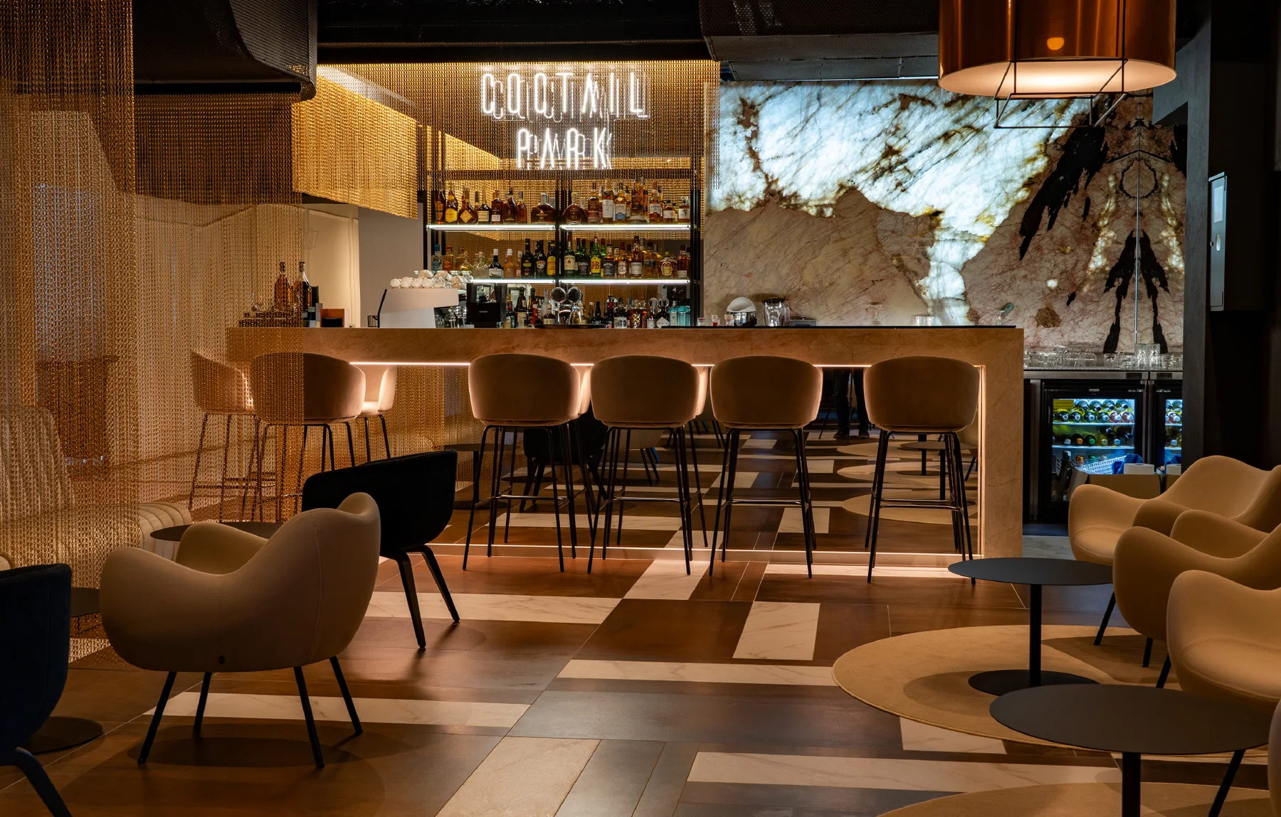 Aurum Restaurant bar interior